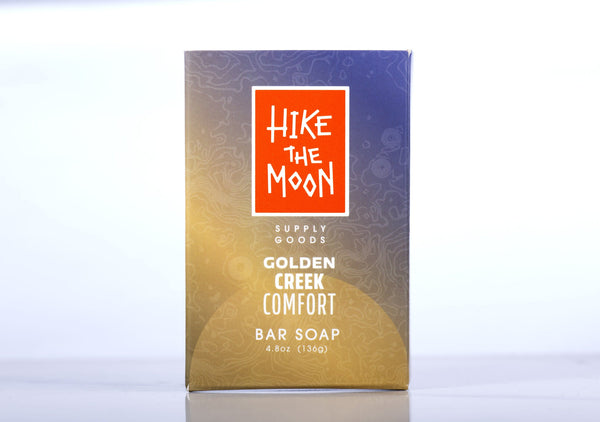 Honey, milk and oat scented natural bar soap, front view — Hike the Moon