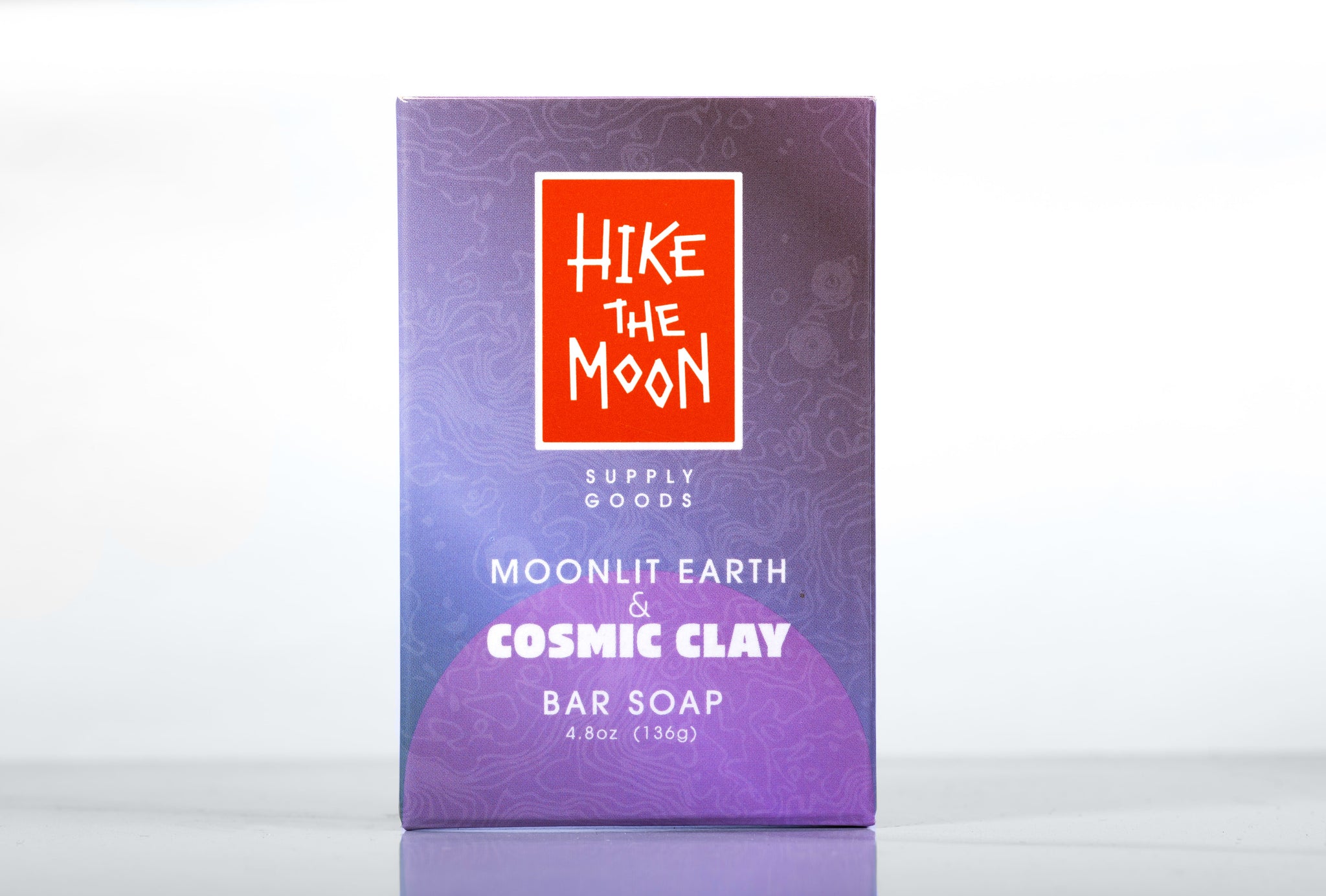 Dead Sea clay and charcoal bar soap, front view — Hike the Moon
