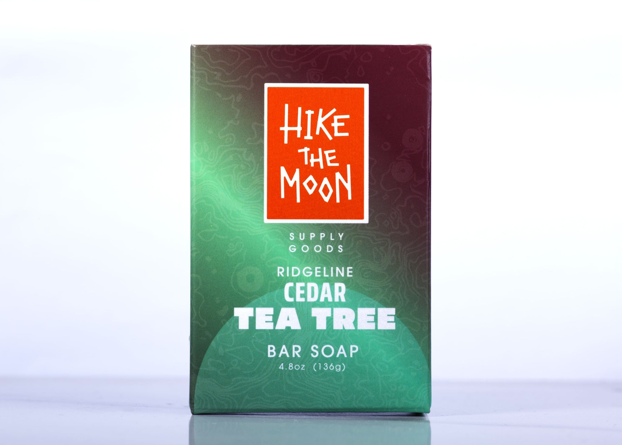 Cedarwood and tea tree natural bar soap, front view — Hike the Moon