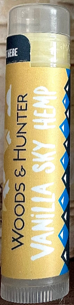 Woods & Hunter Vanilla Sky Hemp USDA Organic Lip Balm 3-Pack