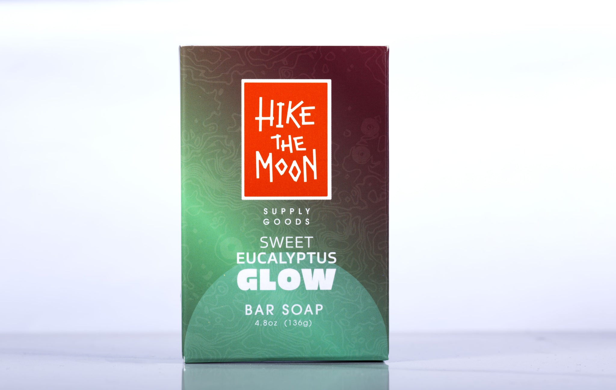 Eucalyptus natural bar soap, front view — Hike the Moon