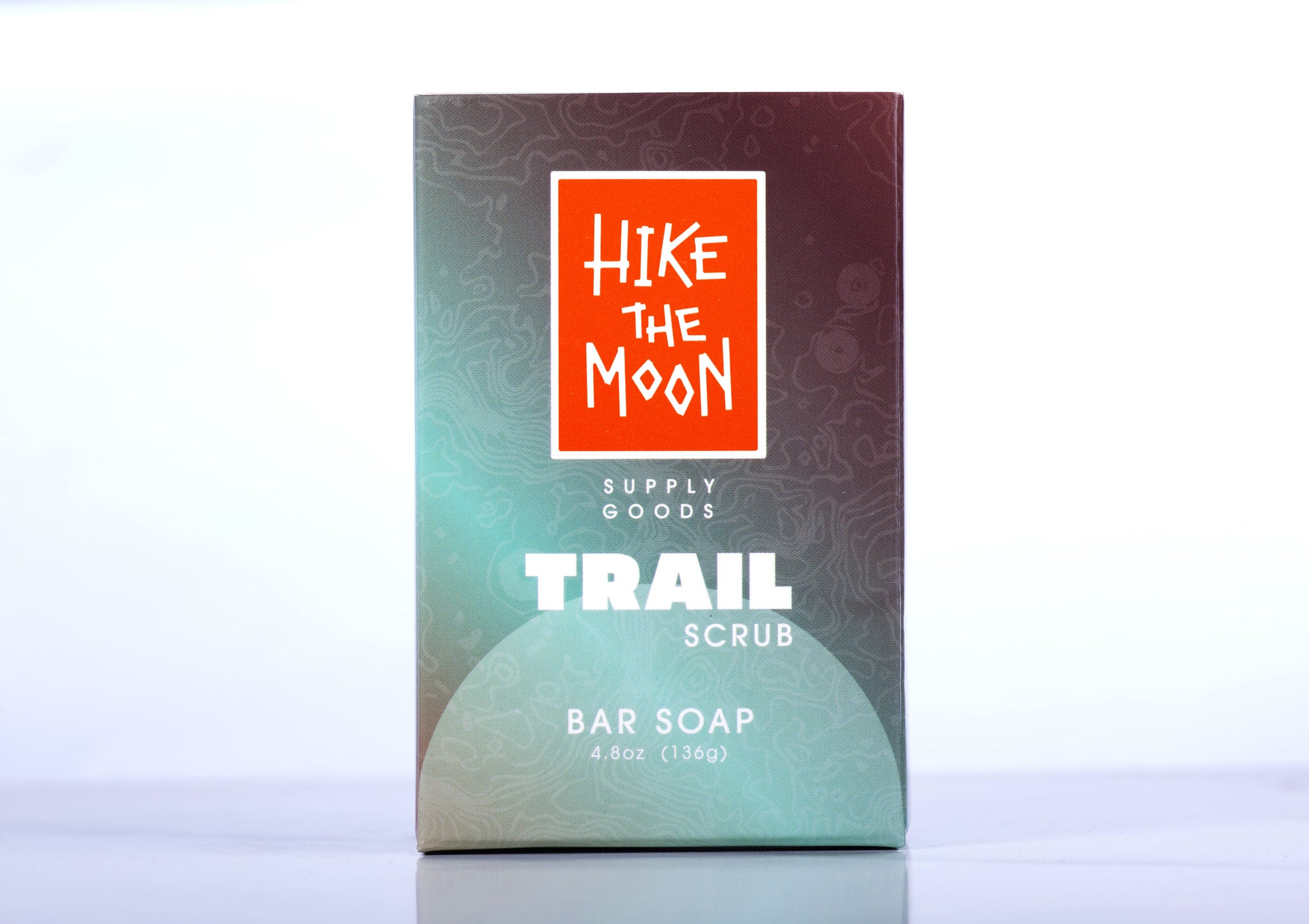 Exfoliating trail scrub bar soap, front view — Hike The Moon