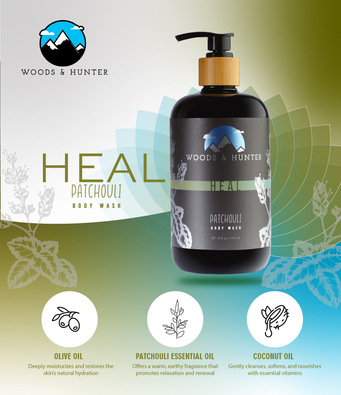 Heal Patchouli Body Wash